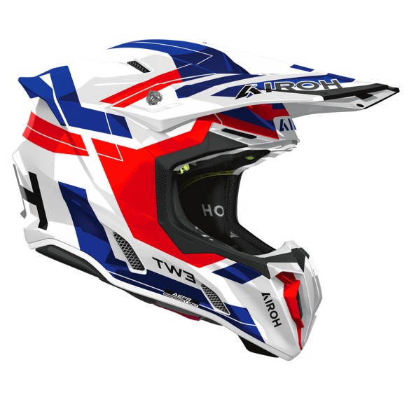 Casco Motocross Airoh Twist 3 Dynasty Red Blue Gloss | Canella Moto