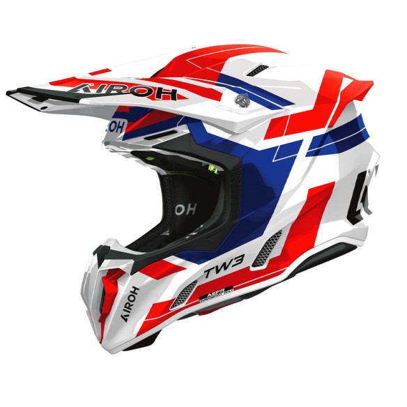 Casco Motocross Airoh Twist 3 Dynasty Red Blue Gloss | Canella Moto