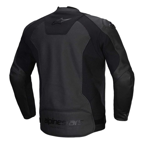 Giacca Moto Alpinestars Faster V3 Leather Black Black | Canella Moto