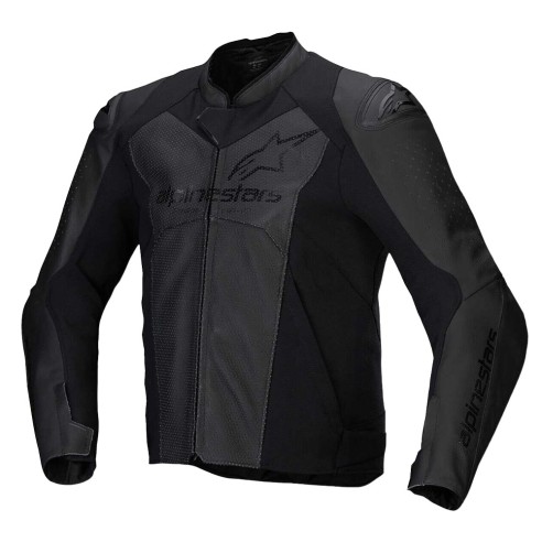 Giacca Moto Alpinestars Faster V3 Leather Black Black | Canella Moto