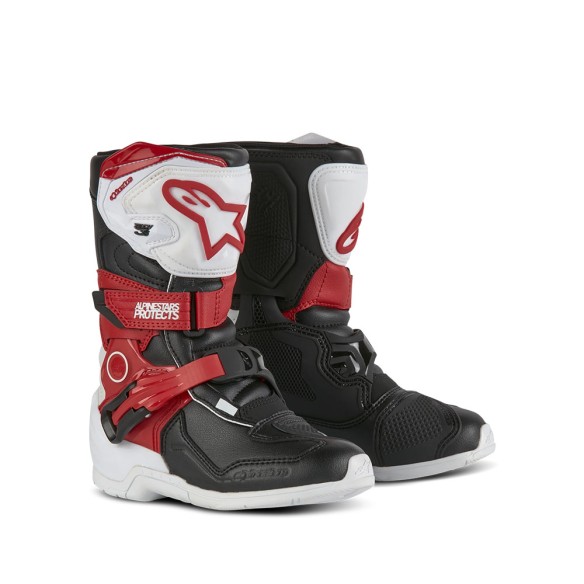 Alpinestars Tech 3S Kids Boots White/Black/Red | Canella Moto
