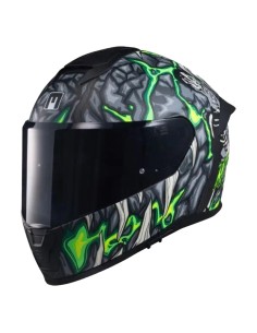 Casco Integrale MPH Tiger Carbon Alien Verde Fluo | Canella Moto