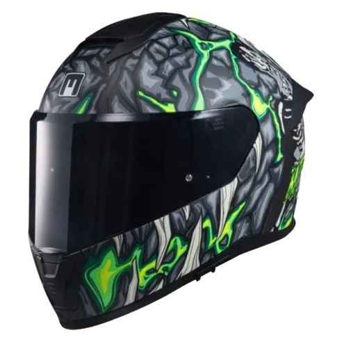 Casco Integrale MPH Tiger Carbon Alien Verde Fluo | Canella Moto