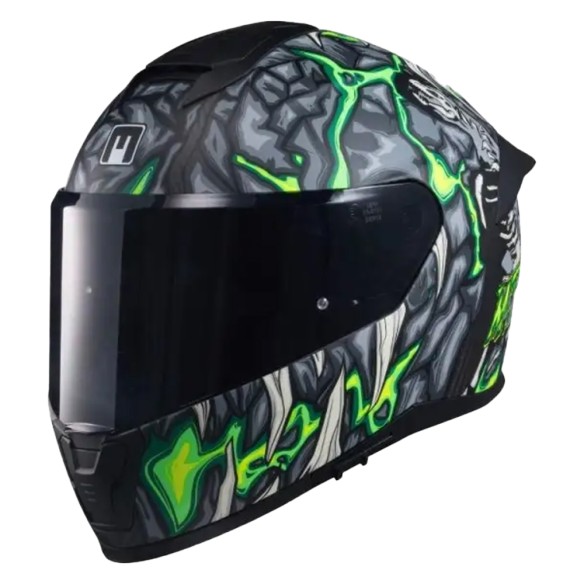 Casco Integrale MPH Tiger Carbon Alien Verde Fluo | Canella Moto